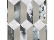 Geometrická tapeta s 3D efektem 386501