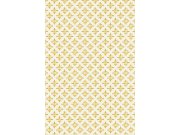 Okrová geometrická tapeta na zeď