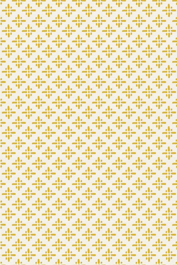 Okrová geometrická tapeta na zeď - Tapety Yara