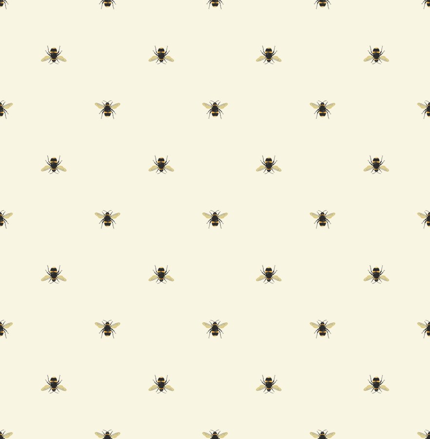 Tapety Yara - Krémová tapeta se včelami Krémová tapeta se včelami - Tapety Yara