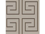 Šedo-béžová geometrická Tapeta Z76014