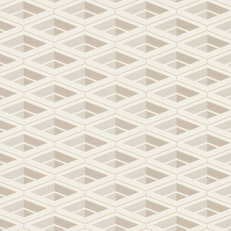 Krémová geometrická Tapeta Z76025 - Tapety Yara