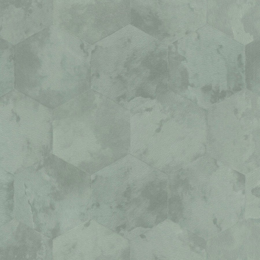 Zelená geometrická tapeta s vinylovým povrchem Philipp Plein, Zambaiti Parati - Tapety Yara