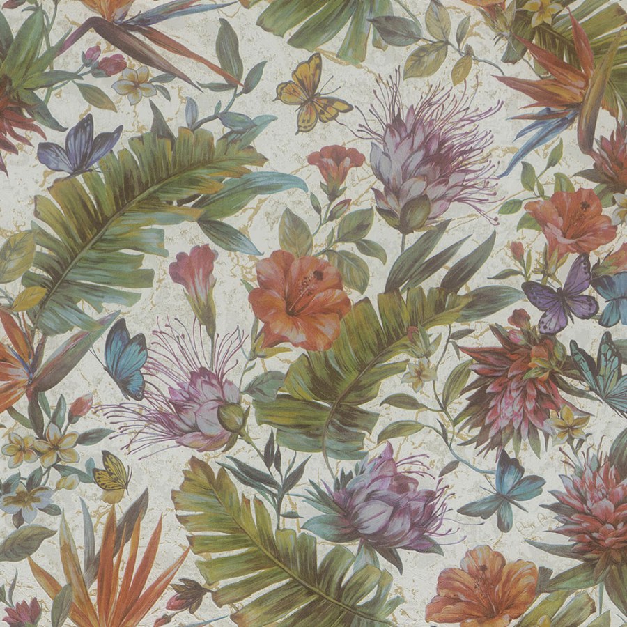 Květinová tapeta s vinylovým povrchema Philipp Plein, Zambaiti Parati - Tapety Yara