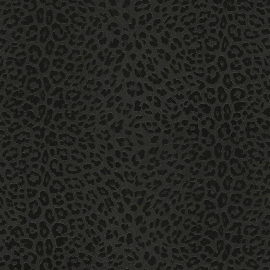 Černá tapeta s vinylovým povrchem imitace gepardí kožešiny Philipp Plein, Zambaiti Parati - Tapety Yara