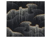 Tapety Yara - Černá tapeta na zeď Černá tapeta na zeď