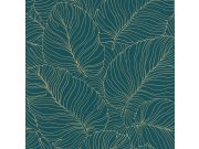 Tapety Yara - Zelená tapeta s listy A50902 Zelená tapeta s listy A50902