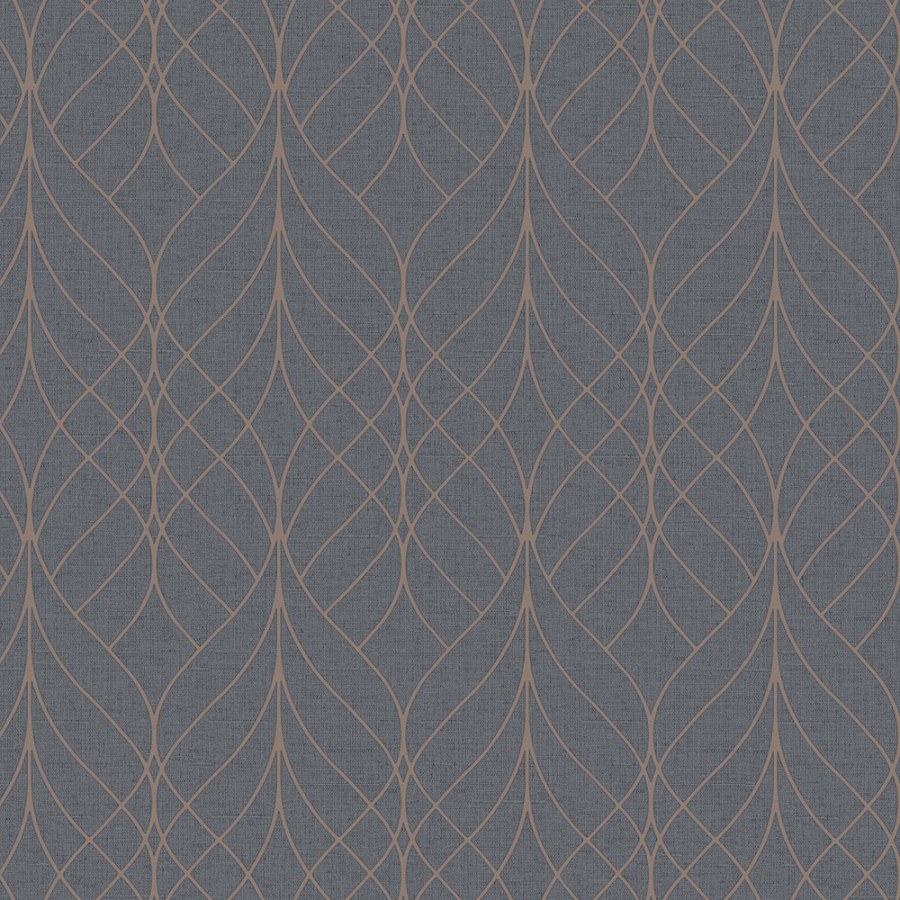 Černá geometrická tapeta na zeď Černá geometrická tapeta na zeď