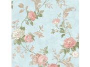 Tapety Yara - Modrá tapeta na zeď Modrá tapeta na zeď