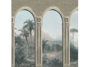 Šedá tapeta na zeď