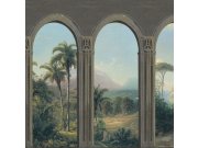 Hnědá tapeta na zeď