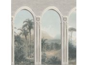 Šedá tapeta na zeď