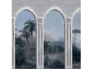 Šedá tapeta na zeď