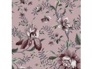 Tapety Yara - Ostružinová tapeta s květinovým vzorem Ostružinová tapeta s květinovým vzorem