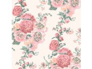 Květinová tapeta na zeď