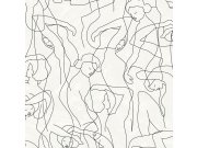 Grafická tapeta na zeď