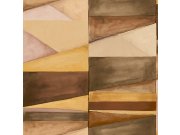 Tapety Yara - Geometrická tapeta na zeď, hnědá, Soleado, Decoprint Geometrická tapeta na zeď, hnědá, Soleado, Decoprint
