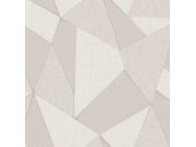 Tapety Yara - Béžová geometrická tapeta na zeď Béžová geometrická tapeta na zeď