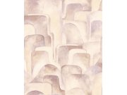 Tapety Yara - Béžová geometrická tapeta na zeď Béžová geometrická tapeta na zeď