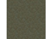 Tapety Yara - Zelená geometrická tapeta na zeď Zelená geometrická tapeta na zeď