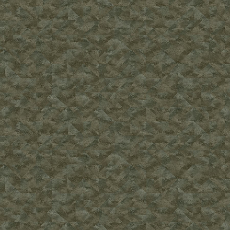 Zelená geometrická tapeta na zeď - Tapety Yara