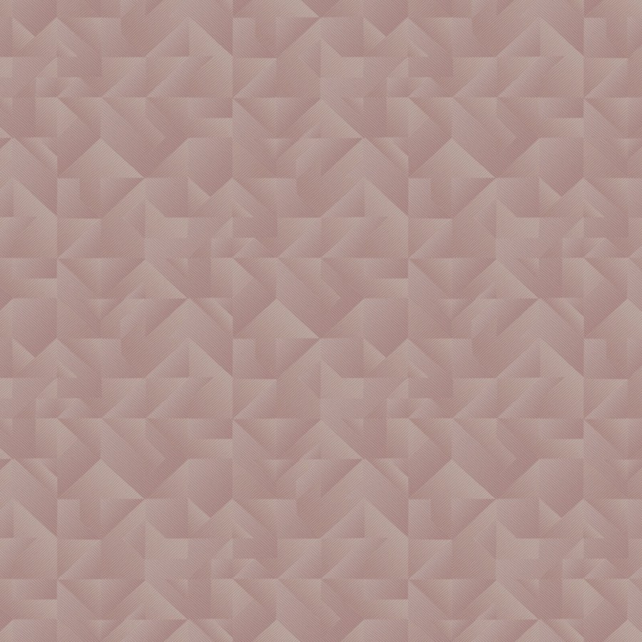 Starorůžová geometrická tapeta na zeď Starorůžová geometrická tapeta na zeď