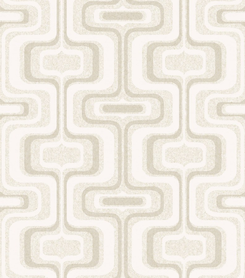 Tapety Yara - Béžová geometrická retro tapeta na zeď Béžová geometrická retro tapeta na zeď - Tapety Yara