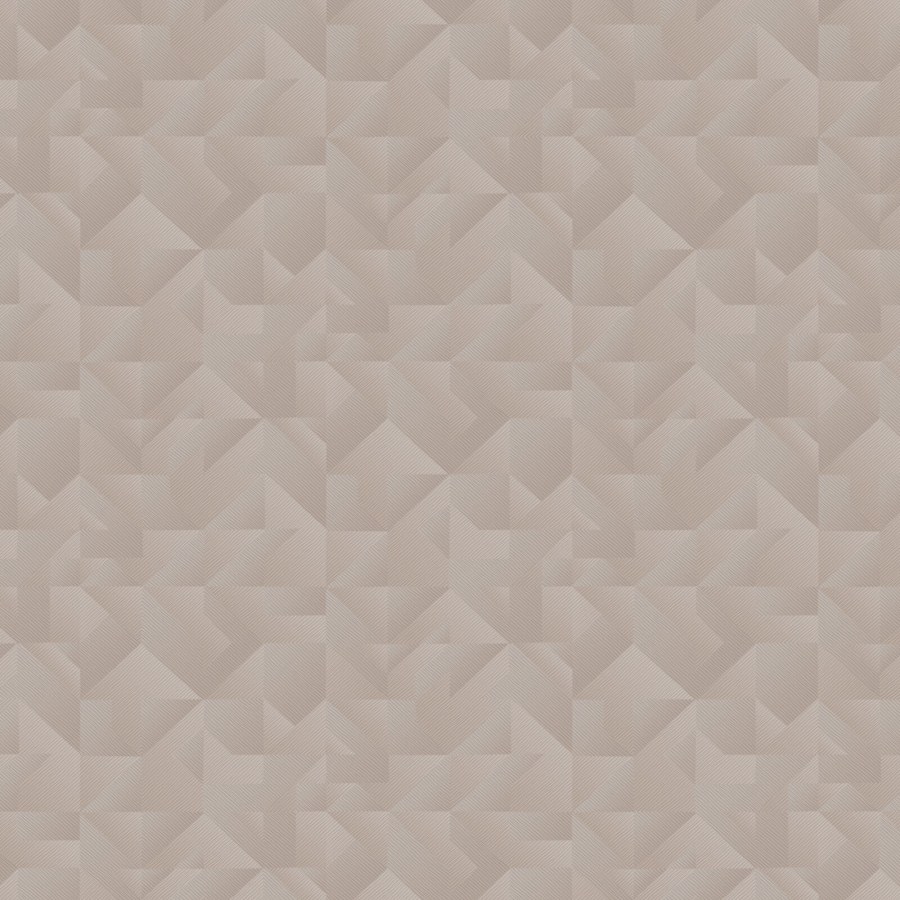 Béžová geometrická tapeta na zeď - Tapety Yara