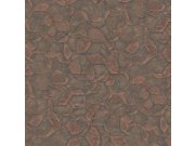 Šedo-měděná geometrická tapeta na zeď, Fuksas, Zambaiti Parati