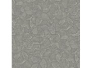 Tapety Yara - Šedo-stříbrná geometrická tapeta na zeď Šedo-stříbrná geometrická tapeta na zeď