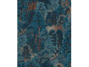 Modrá tapeta na zeď