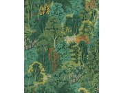 Tapety Yara - Zelená tapeta na zeď Zelená tapeta na zeď