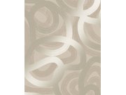 Béžová geometrická tapeta na zeď