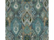 Tapety Yara - Tyrkysová tapeta na zeď Tyrkysová tapeta na zeď