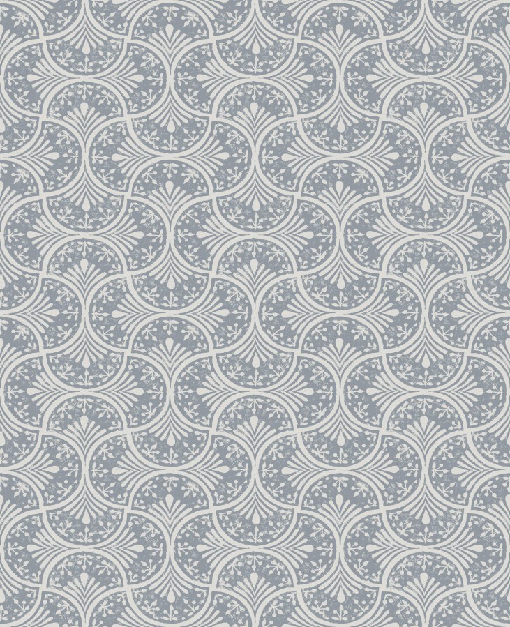 Modro-bílá geometrická tapeta na zeď - Tapety Yara