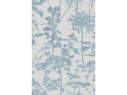 Šedo-modrá tapeta na zeď