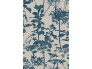 Šedo-modrá tapeta na zeď