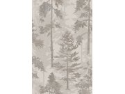 Tapety Yara - Šedo-hnědá tapeta na zeď Šedo-hnědá tapeta na zeď