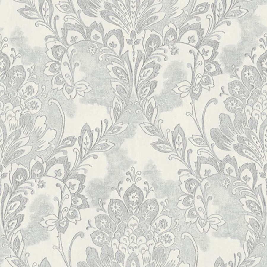 Šedo-stříbrná tapeta na zeď - Tapety Yara