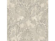 Tapety Yara - Šedo-stříbrná tapeta na zeď Šedo-stříbrná tapeta na zeď