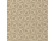 Hnědá geometrická Tapeta s vinylovým povrchem 31906