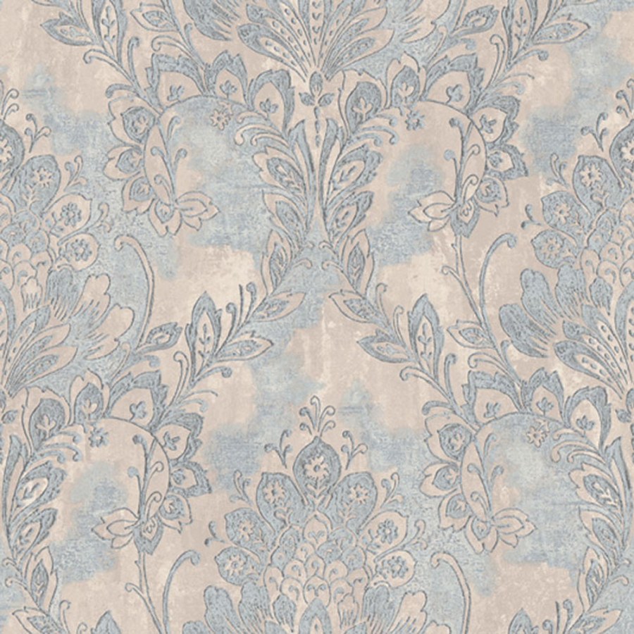 Modro-stříbrná tapeta na zeď Modro-stříbrná tapeta na zeď