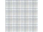 Tapeta na zeď, modro-šedá, kostka, káro, , Essential Stripes, ICH Wallcoverings Tapety Yara