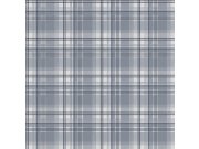 Tapety Yara - Tapeta na zeď, modrá, kostka, káro, , Essential Stripes, ICH Wallcoverings Tapeta na zeď, modrá, kostka, káro, , Essential Stripes, ICH Wallcoverings