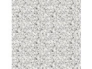 Tapety Yara - Šedo-bílá květinová tapeta na zeď Šedo-bílá květinová tapeta na zeď