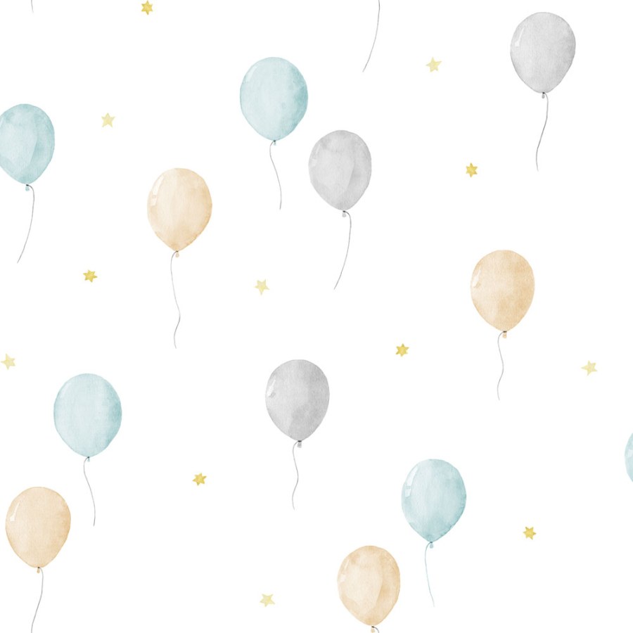 Tapeta s balonky a hvězdičkami - Tapety Yara