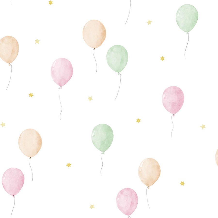 Tapety Yara - Tapeta s balonky a hvězdičkami Tapeta s balonky a hvězdičkami - Tapety Yara