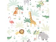 Tapety Yara - Tapeta se zvířátky z džungle Tapeta se zvířátky z džungle