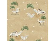 Tapety Yara - Okrová romantická tapeta na zeď Okrová romantická tapeta na zeď