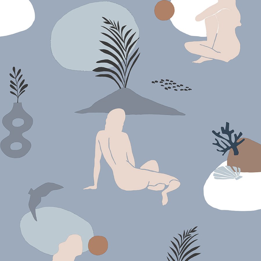 Modrá tapeta na zeď - Tapety Yara